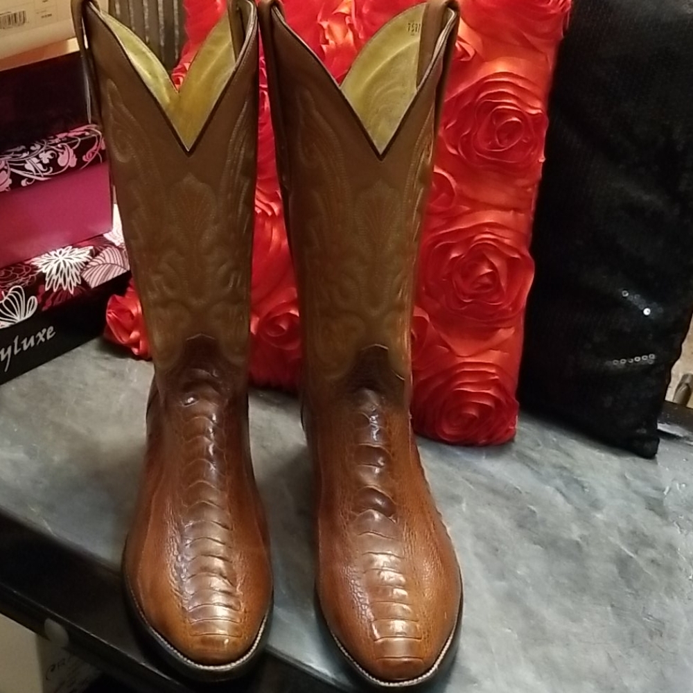 Ostrich Leg Custom Boots